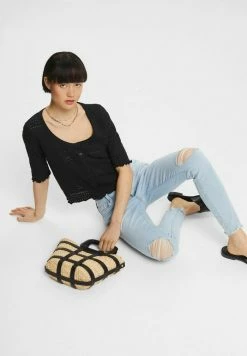 Edc By Esprit MIT KNOPFLEISTE - Blouse - Black -edc by Esprit Shop d0472864f0b844ab8b8278738b821eeb