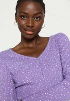 Edc By Esprit POINTELLE - Long Sleeved Top - Lilac -edc by Esprit Shop d0f1dff5524141b387143ca6e7deff7e