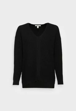 Edc By Esprit V-NECK STRUCTURE SWEATER - Jumper - Black 8 Edc By Esprit V-NECK STRUCTURE SWEATER - Jumper - Black -edc by Esprit Shop d186bcac159b45da8a4f5ae256ce19c6