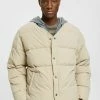 Edc By Esprit MIT ABNEHMBARER KAPUZE - Winter Jacket - Light Beige