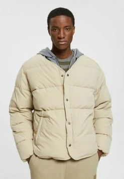 Edc By Esprit MIT ABNEHMBARER KAPUZE - Winter Jacket - Light Beige
