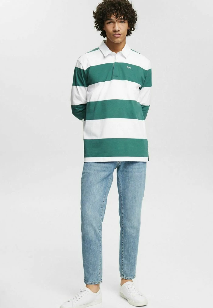 Edc By Esprit LANGÄRMELIGES - Polo Shirt - Dark Turquoise 2 Edc By Esprit LANGÄRMELIGES - Polo Shirt - Dark Turquoise - Image 2