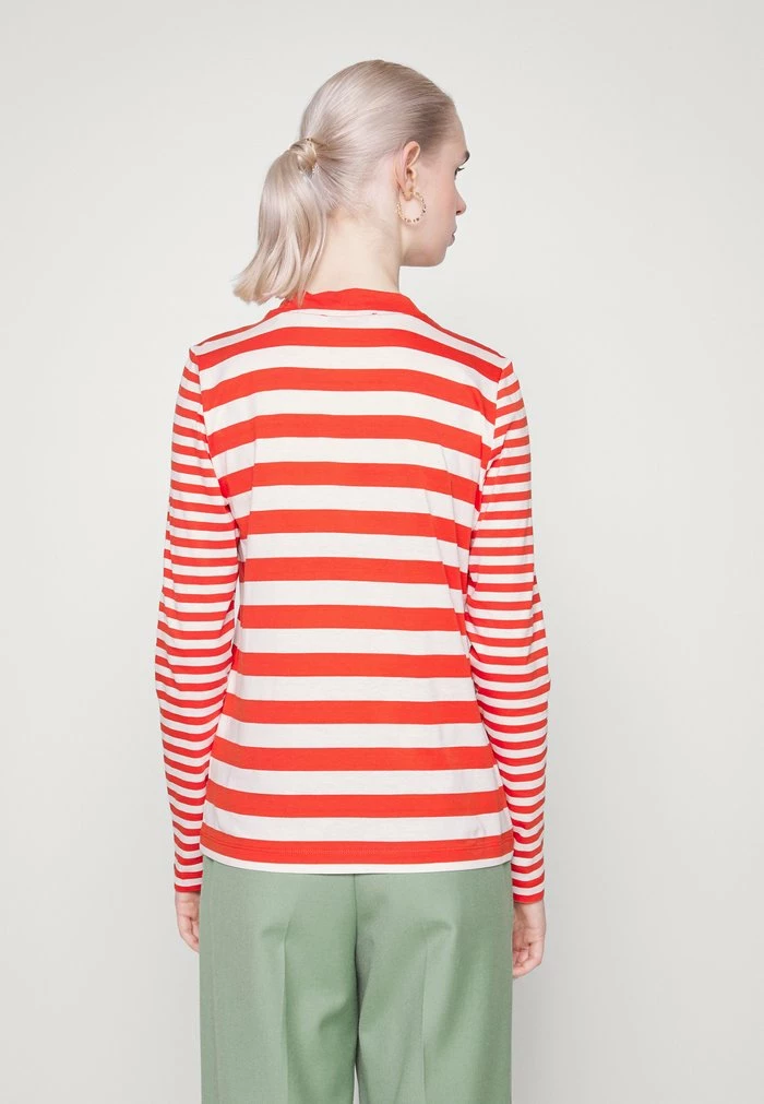 Edc By Esprit STRIPE - Long Sleeved Top - Red 3 Edc By Esprit STRIPE - Long Sleeved Top - Red - Image 3