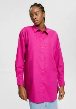 Edc By Esprit OVERSIZED - Button-down Blouse - Pink Fuchsia
