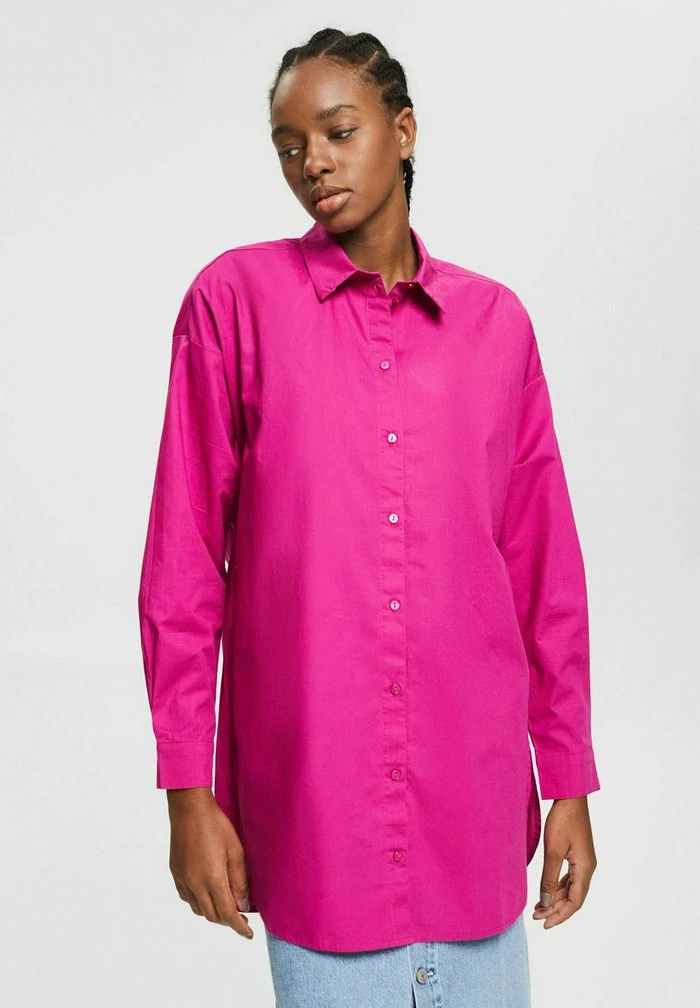Edc By Esprit OVERSIZED - Button-down Blouse - Pink Fuchsia 1 Edc By Esprit OVERSIZED - Button-down Blouse - Pink Fuchsia