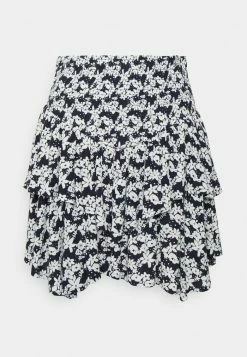 Edc By Esprit SMOCKING - Mini Skirt - Navy 3