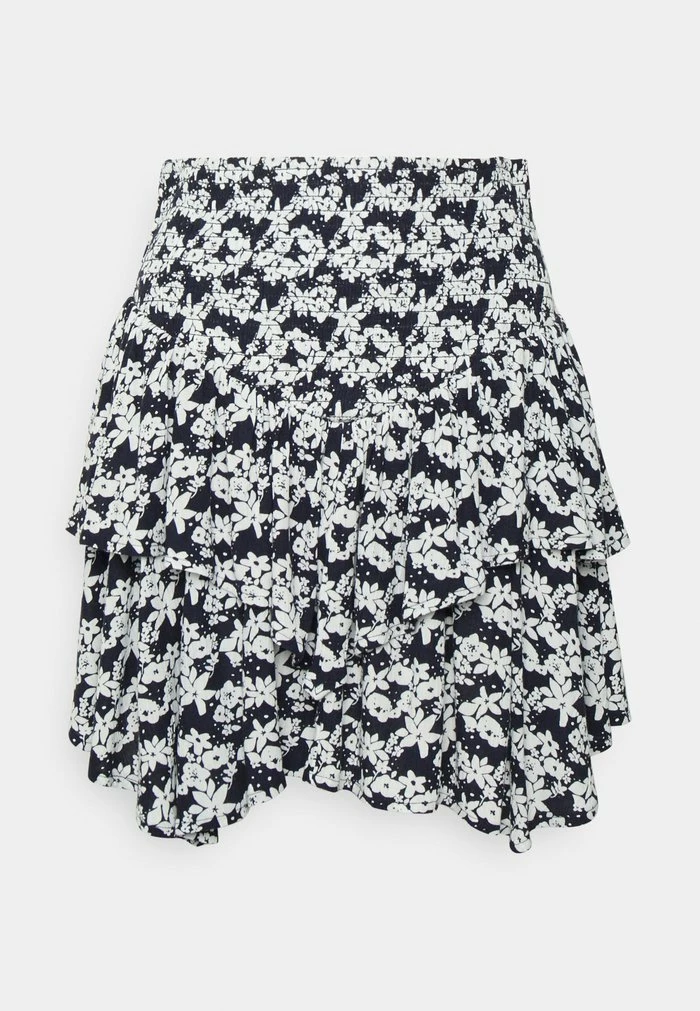 Edc By Esprit SMOCKING - Mini Skirt - Navy 3 1 Edc By Esprit SMOCKING - Mini Skirt - Navy 3