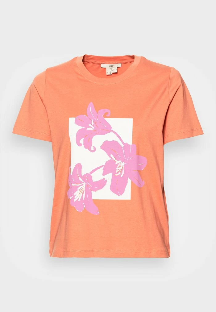 Edc By Esprit TEE - Print T-shirt - Peach 4 Edc By Esprit TEE - Print T-shirt - Peach - Image 4