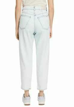 Edc By Esprit CROPPED MIT BUNDFALTEN - Straight Leg Jeans - Blue Bleached -edc by Esprit Shop d442a080302c44fe85ae638abecd76b9