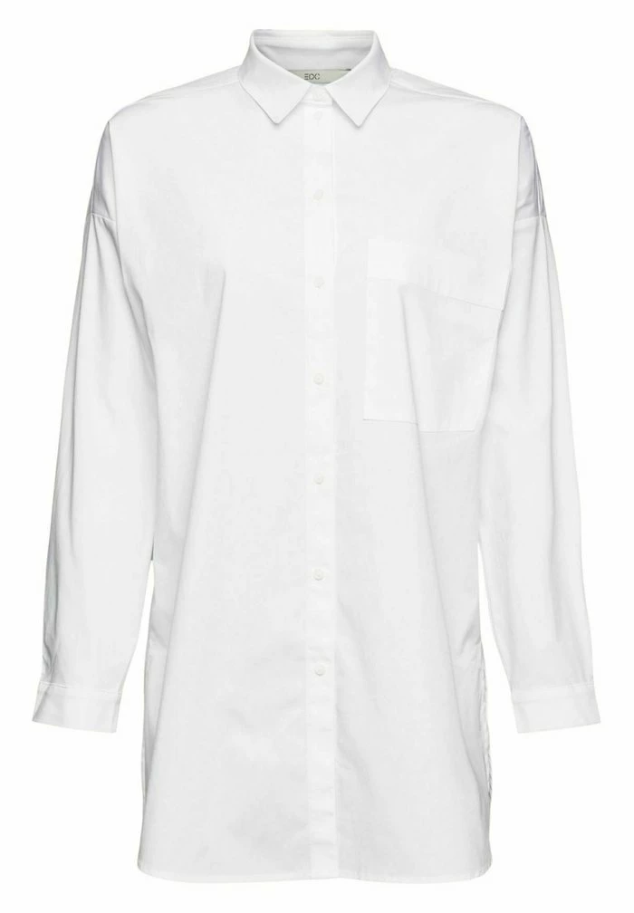 Edc By Esprit OVERSIZE - Button-down Blouse - White 5 Edc By Esprit OVERSIZE - Button-down Blouse - White - Image 5
