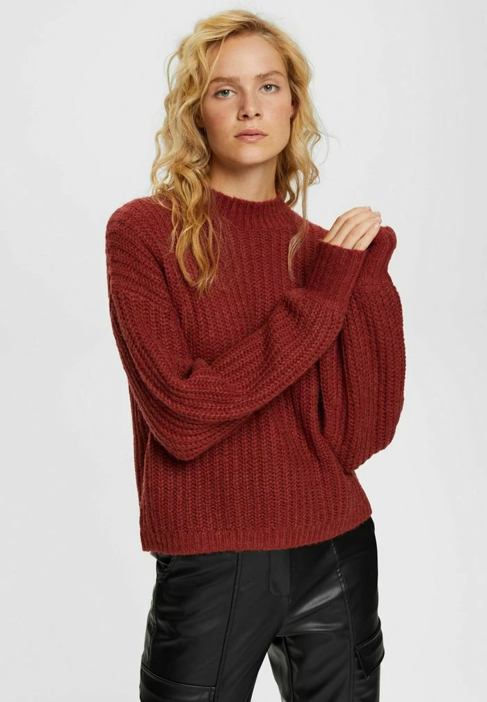 Edc By Esprit Jumper - Terracotta 1 Edc By Esprit Jumper - Terracotta