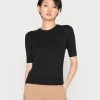Edc By Esprit SHORT SLEEVE - Basic T-shirt - Black