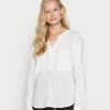 Edc By Esprit HENLEY BLOUSE - Blouse - Off White
