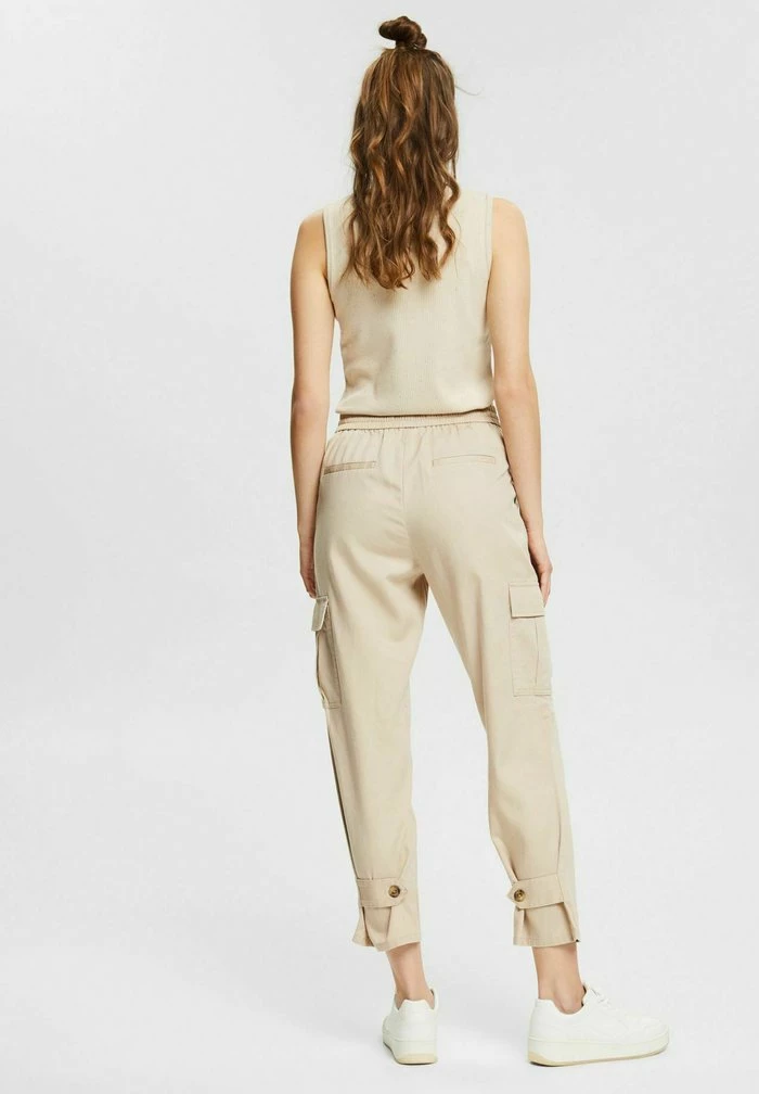 Edc By Esprit Cargo Trousers - Sand 3 Edc By Esprit Cargo Trousers - Sand - Image 3