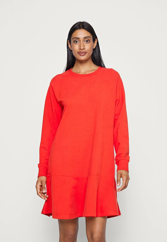 Edc By Esprit DRESS - Jumper Dress - Orange Red 1 Edc By Esprit DRESS - Jumper Dress - Orange Red