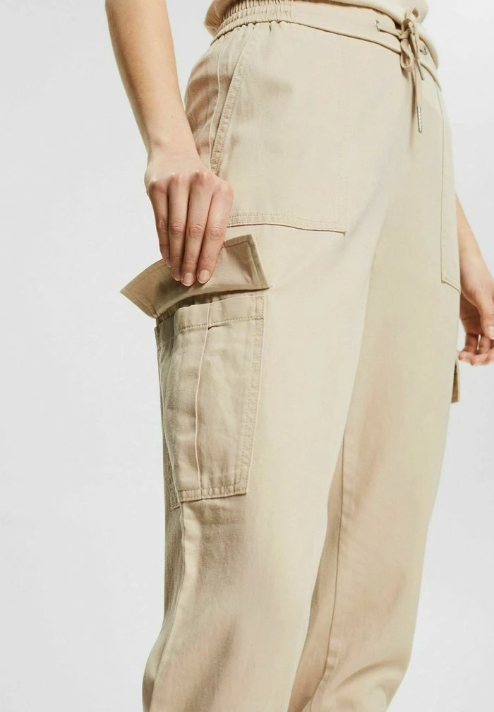 Edc By Esprit Cargo Trousers - Sand 8 Edc By Esprit Cargo Trousers - Sand - Image 8