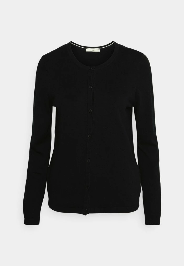 Edc By Esprit BASIC CREWNECK - Cardigan - Black 4 Edc By Esprit BASIC CREWNECK - Cardigan - Black - Image 4