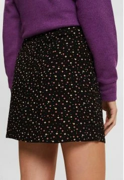 Edc By Esprit MIT MUSTER - Mini Skirt - Black 10 Edc By Esprit MIT MUSTER - Mini Skirt - Black -edc by Esprit Shop d8f2a4f63b6941d3a65702909609bc60