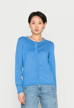 Edc By Esprit BASIC CREWNECK CARDIGAN - Cardigan - Blue