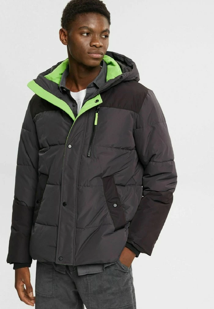 Edc By Esprit OUTDOOR - Winter Jacket - Dark Grey 1 Edc By Esprit OUTDOOR - Winter Jacket - Dark Grey