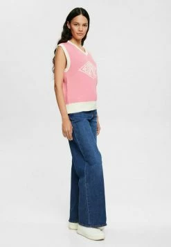 Edc By Esprit WIDE LEG HIGH RISE - Flared Jeans - Blue Dark Washed -edc by Esprit Shop d9b58f39ef3f45949f7aa8a41a36bded