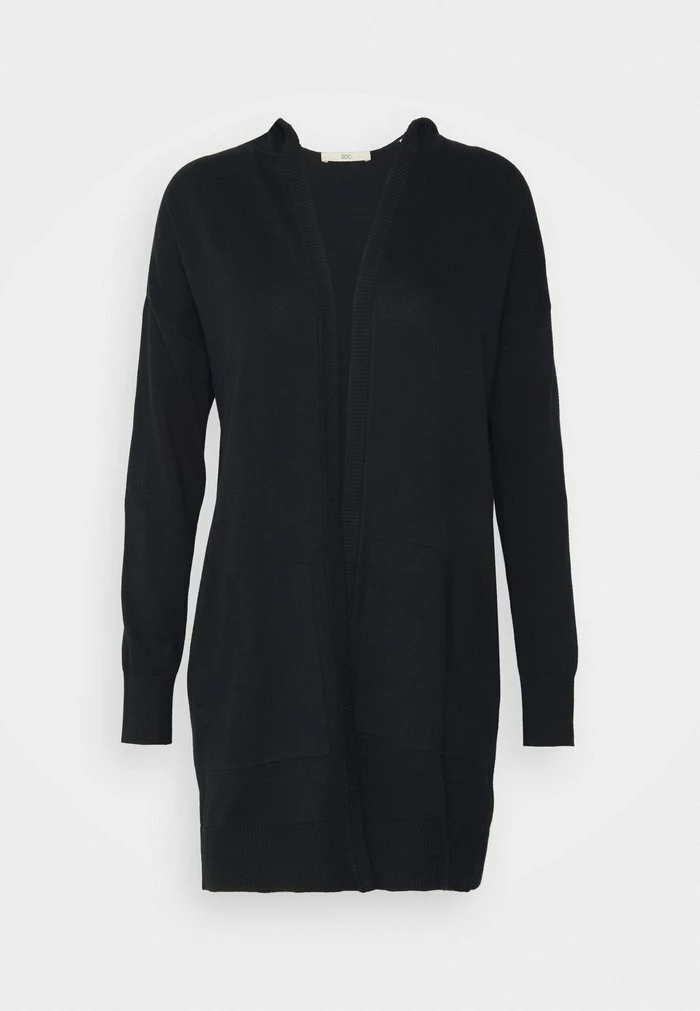 Edc By Esprit LONG HOODED OPEN CARDIGAN - Cardigan - Black 4 Edc By Esprit LONG HOODED OPEN CARDIGAN - Cardigan - Black - Image 4