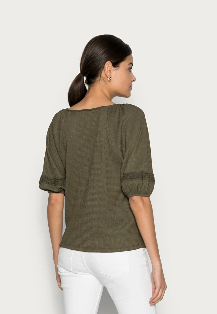 Edc By Esprit CRINKLE - Blouse - Khaki Green 3 Edc By Esprit CRINKLE - Blouse - Khaki Green - Image 3