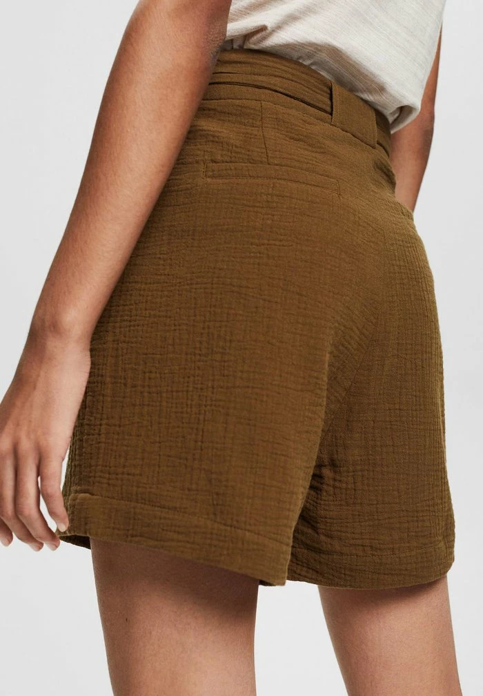 Edc By Esprit CRINKLE-EFFEKT - Shorts - Khaki Green 7 Edc By Esprit CRINKLE-EFFEKT - Shorts - Khaki Green - Image 7