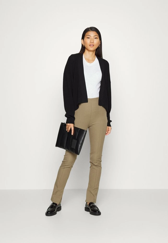 Edc By Esprit CROP SOFT SHORT OPEN CARDIGAN - Cardigan - Black 2 Edc By Esprit CROP SOFT SHORT OPEN CARDIGAN - Cardigan - Black - Image 2