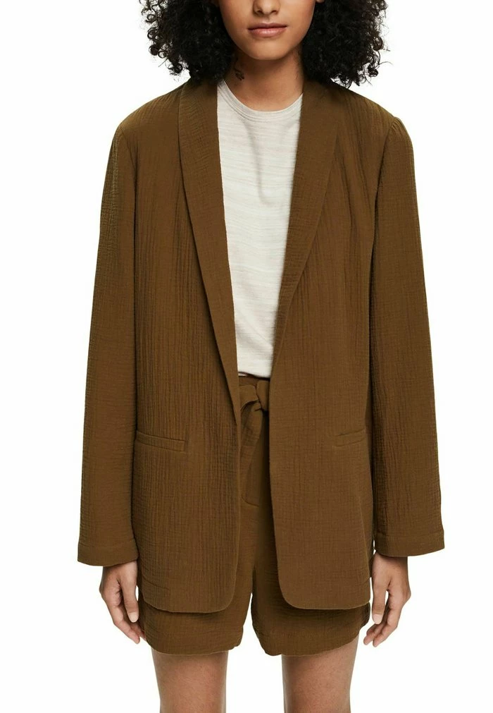 Edc By Esprit Blazer - Khaki Green 6 Edc By Esprit Blazer - Khaki Green - Image 6