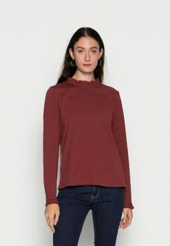 Edc By Esprit Long Sleeved Top - Garnet Red