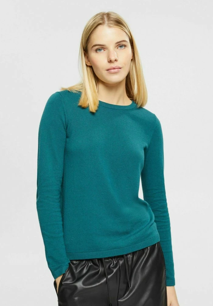 Edc By Esprit Jumper - Teal Green 1 Edc By Esprit Jumper - Teal Green