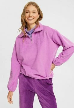 Edc By Esprit MIT ZIPKRAGEN - Fleece Jumper - Lilac -edc by Esprit Shop df75fd9623674b7d8c3c0d3ae0794c4a
