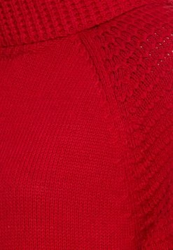 Edc By Esprit WIDE NECK DRESS - Jumper Dress - Dark Red -edc by Esprit Shop dfb0f7337c484cddb06a5f75dbdc936b