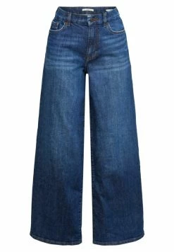Edc By Esprit WIDE LEG HIGH RISE - Flared Jeans - Blue Dark Washed -edc by Esprit Shop e0e1f9cf90ad434b8da3c7e8207d0de8