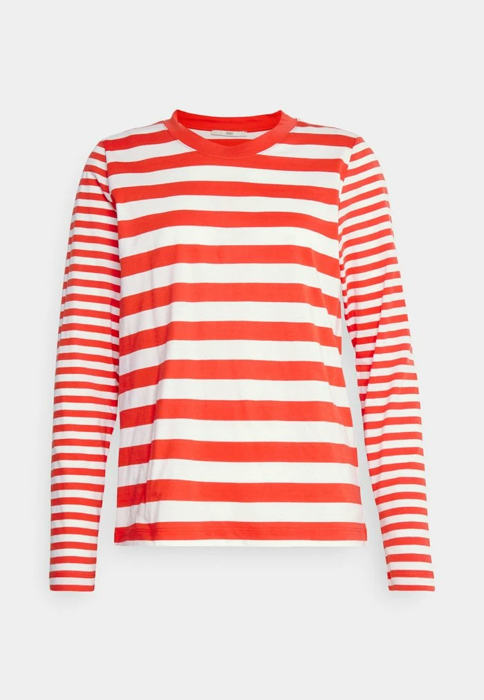 Edc By Esprit STRIPE - Long Sleeved Top - Red 4 Edc By Esprit STRIPE - Long Sleeved Top - Red - Image 4