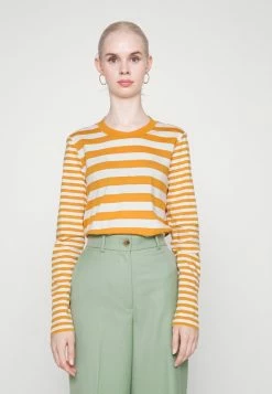 Edc By Esprit STRIPE - Long Sleeved Top - Honey Yellow