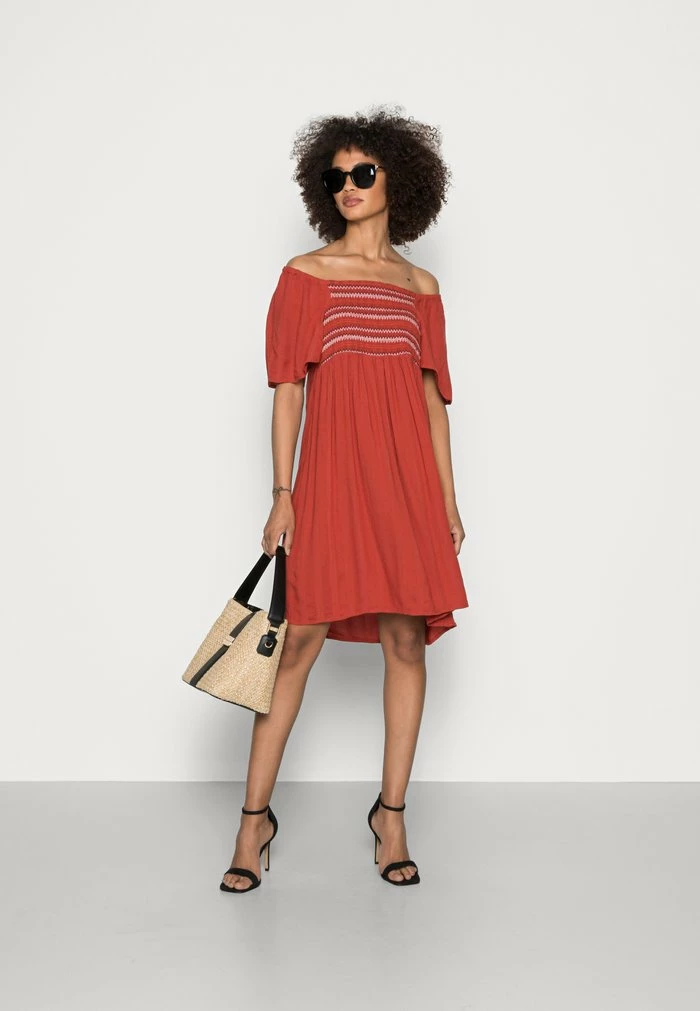 Edc By Esprit DRESS - Day Dress - Terracotta 2 Edc By Esprit DRESS - Day Dress - Terracotta - Image 2