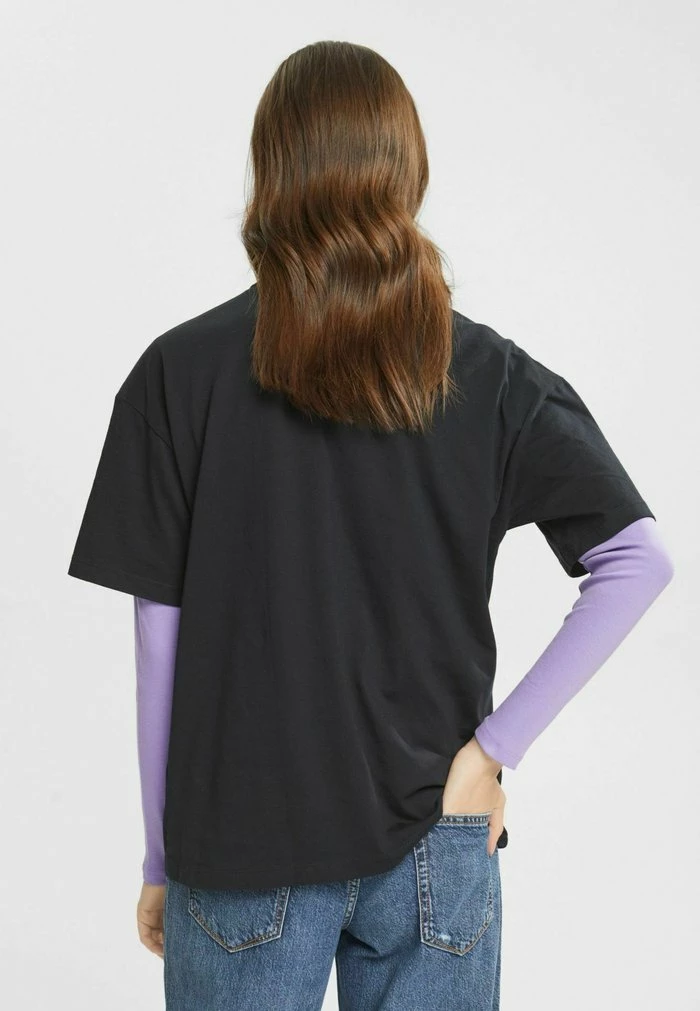 Edc By Esprit MIT GRAFFITI PRINT - Print T-shirt - Black 3 Edc By Esprit MIT GRAFFITI PRINT - Print T-shirt - Black - Image 3