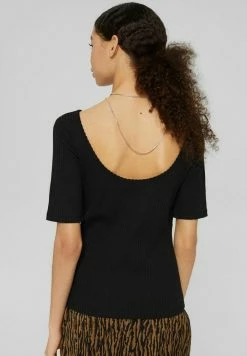 Edc By Esprit MIT RÜCKENAUSSCHNITT - Basic T-shirt - Black 12 Edc By Esprit MIT RÜCKENAUSSCHNITT - Basic T-shirt - Black -edc by Esprit Shop e342538826104406860849391a9eaf61