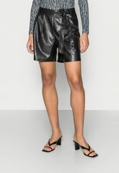 Edc By Esprit PAPERBAG SHORT - Shorts - Black