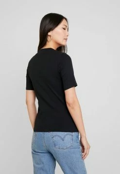 Edc By Esprit CORE HIGH - Basic T-shirt - Black -edc by Esprit Shop e51bac64a39b46f6a9eeaa1666cc8273
