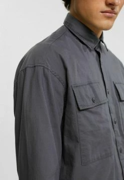 Edc By Esprit Shirt - Dark Grey -edc by Esprit Shop e5be24ca644f4ef6bb1cec141bbb02ab