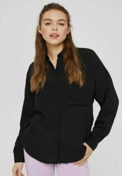 Edc By Esprit LENZING™ ECOVERO™ - Button-down Blouse - Black