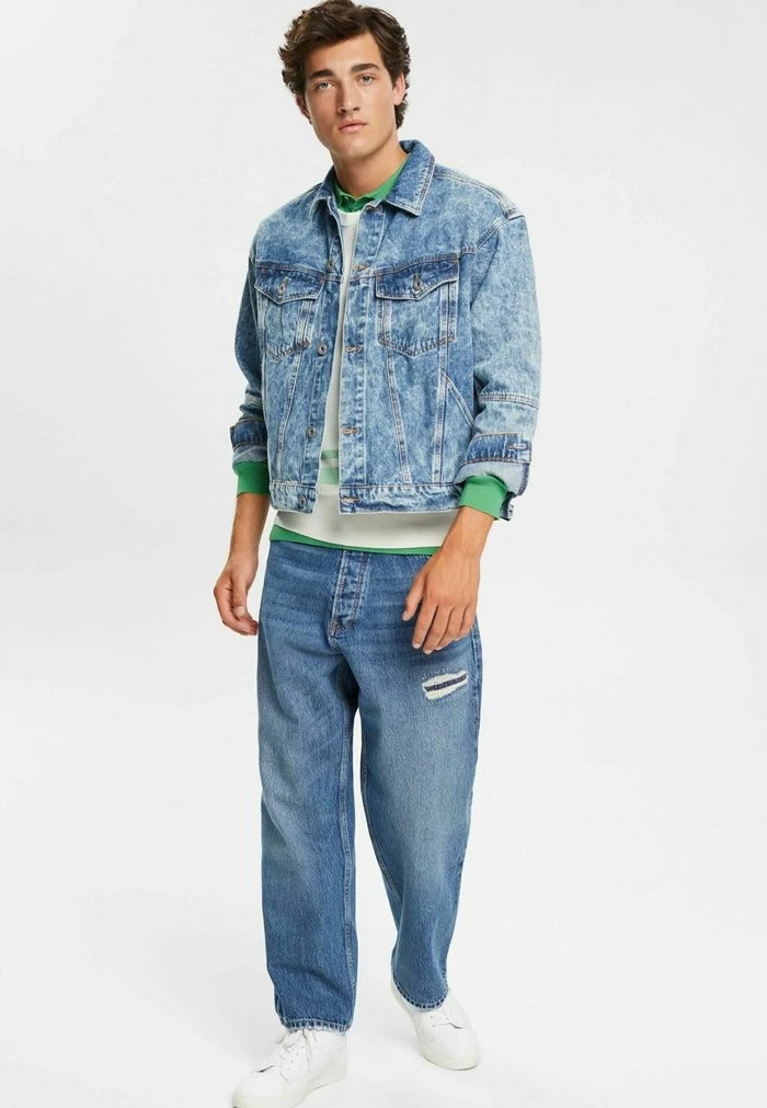 Edc By Esprit Denim Jacket - Blue Medium Washed 2 Edc By Esprit Denim Jacket - Blue Medium Washed - Image 2