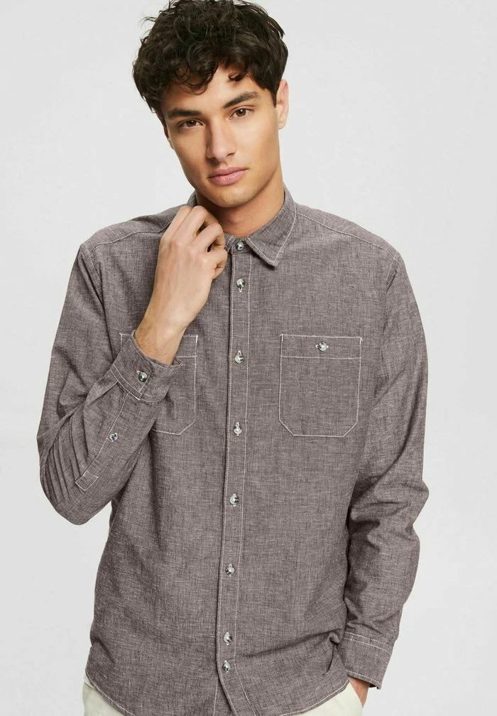 Edc By Esprit Shirt - Brown 1 Edc By Esprit Shirt - Brown