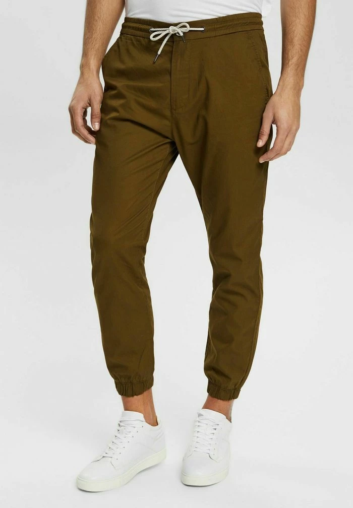 Edc By Esprit LEICHTE - Tracksuit Bottoms - Dark Khaki 1 Edc By Esprit LEICHTE - Tracksuit Bottoms - Dark Khaki