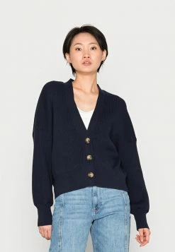 Edc By Esprit GRANDDAD CARDIGAN - Cardigan - Navy
