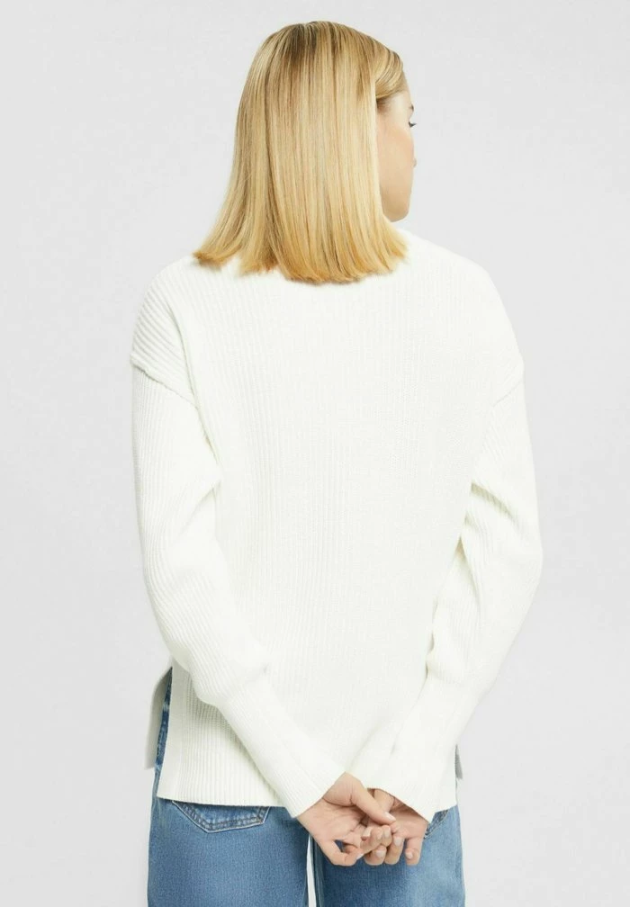 Edc By Esprit MIT MOCKNECK - Jumper - Off White 3 Edc By Esprit MIT MOCKNECK - Jumper - Off White - Image 3