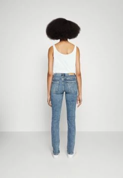 Edc By Esprit MEDIUM RISE HIGH STRETCH - Slim Fit Jeans - Blue Medium Wash -edc by Esprit Shop ea606247991844a1afe6d6e6a51629d7